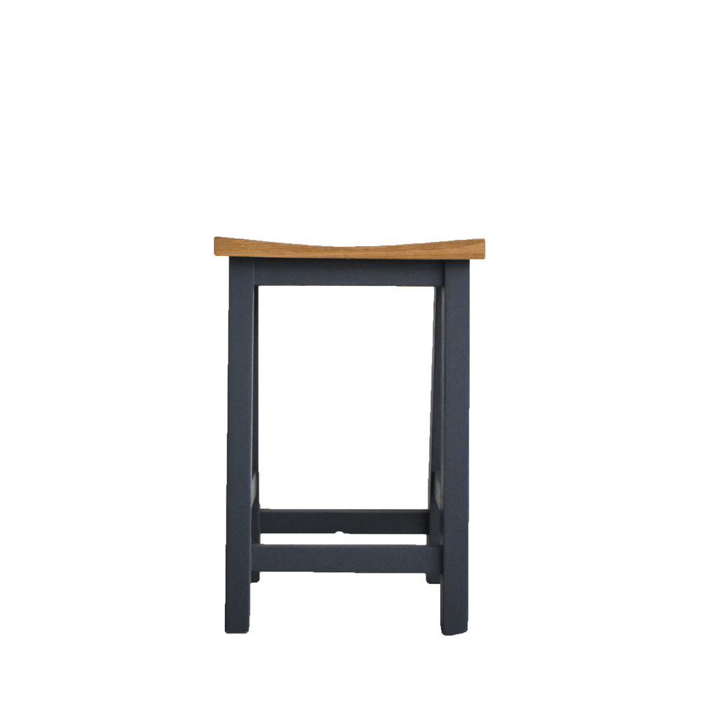 Oak and Pine Stool side view, Height: 650mm - Holly Wood Kitchens and Furniture Cape Town