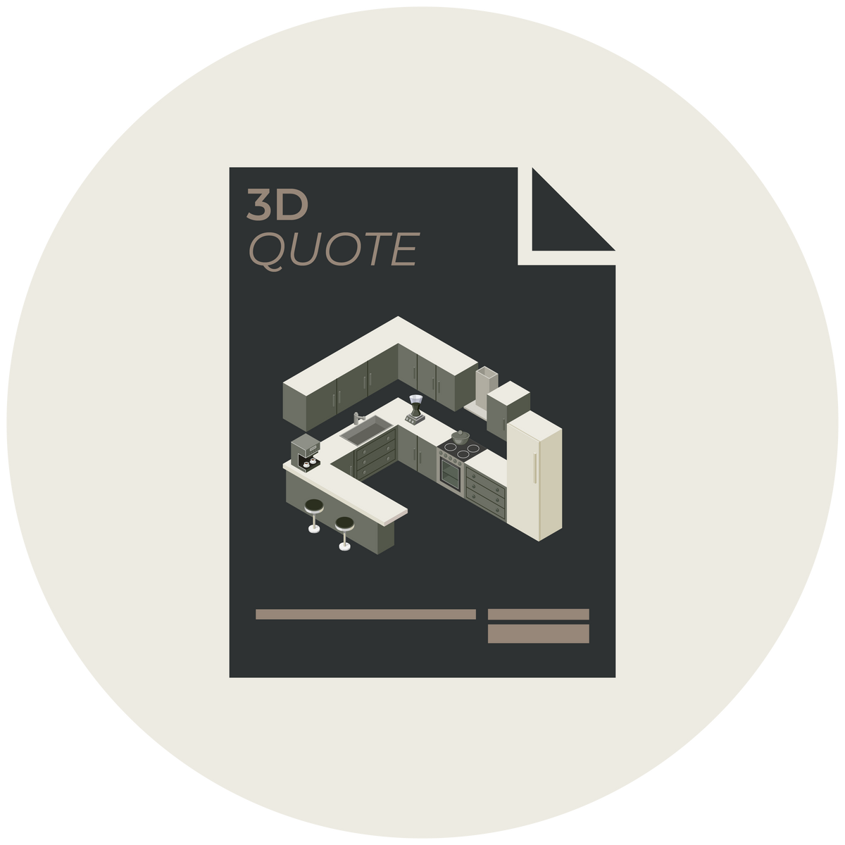 Option B: The Kitchen 3D Design & Quote